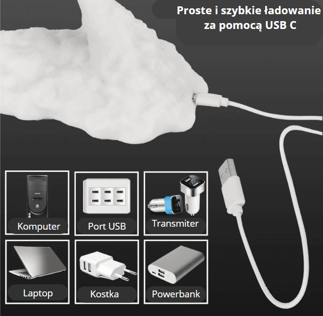 Lampka nocna Lecący smok z chmurą ognia